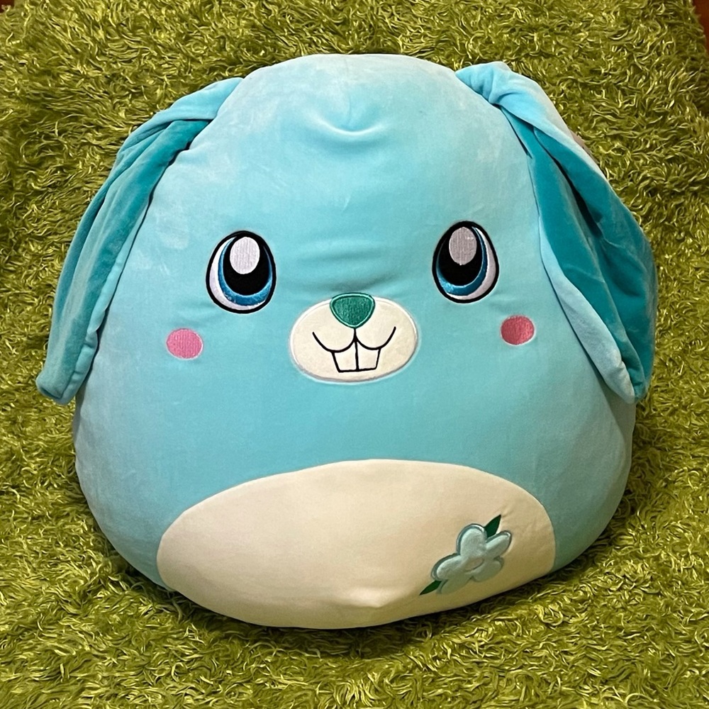 Buttons The Blue/Aqua Bunny By Squishmallows 16”